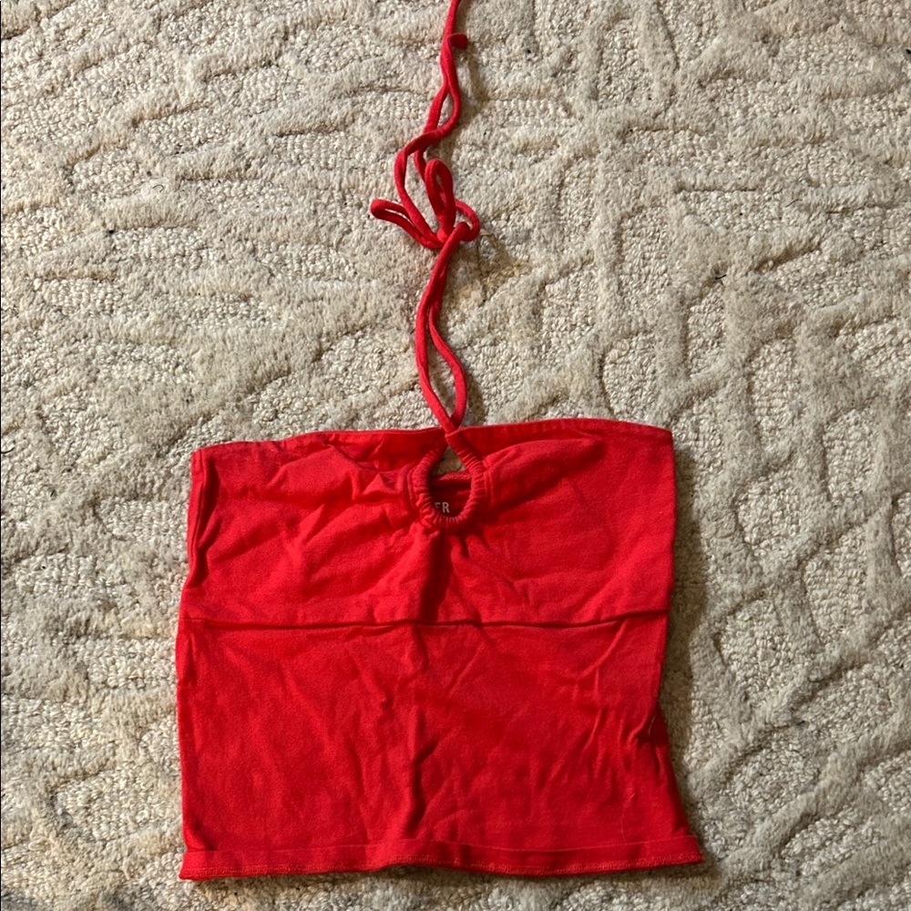 Hollister Red Crop Top